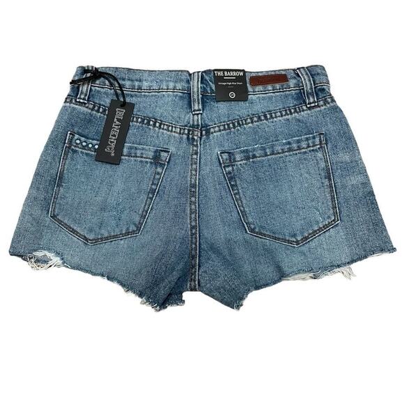 Blanknyc The Barrow Vintage High Rise Denim Shorts Womens 24 Raw Cut.NWT - Picture 5 of 8